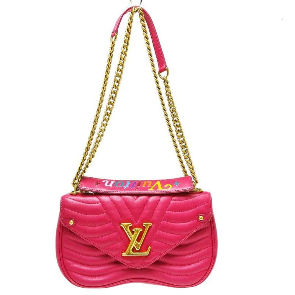 Louis Vuitton New Wave Chain Quilted Leather Pink Leather Handbag
